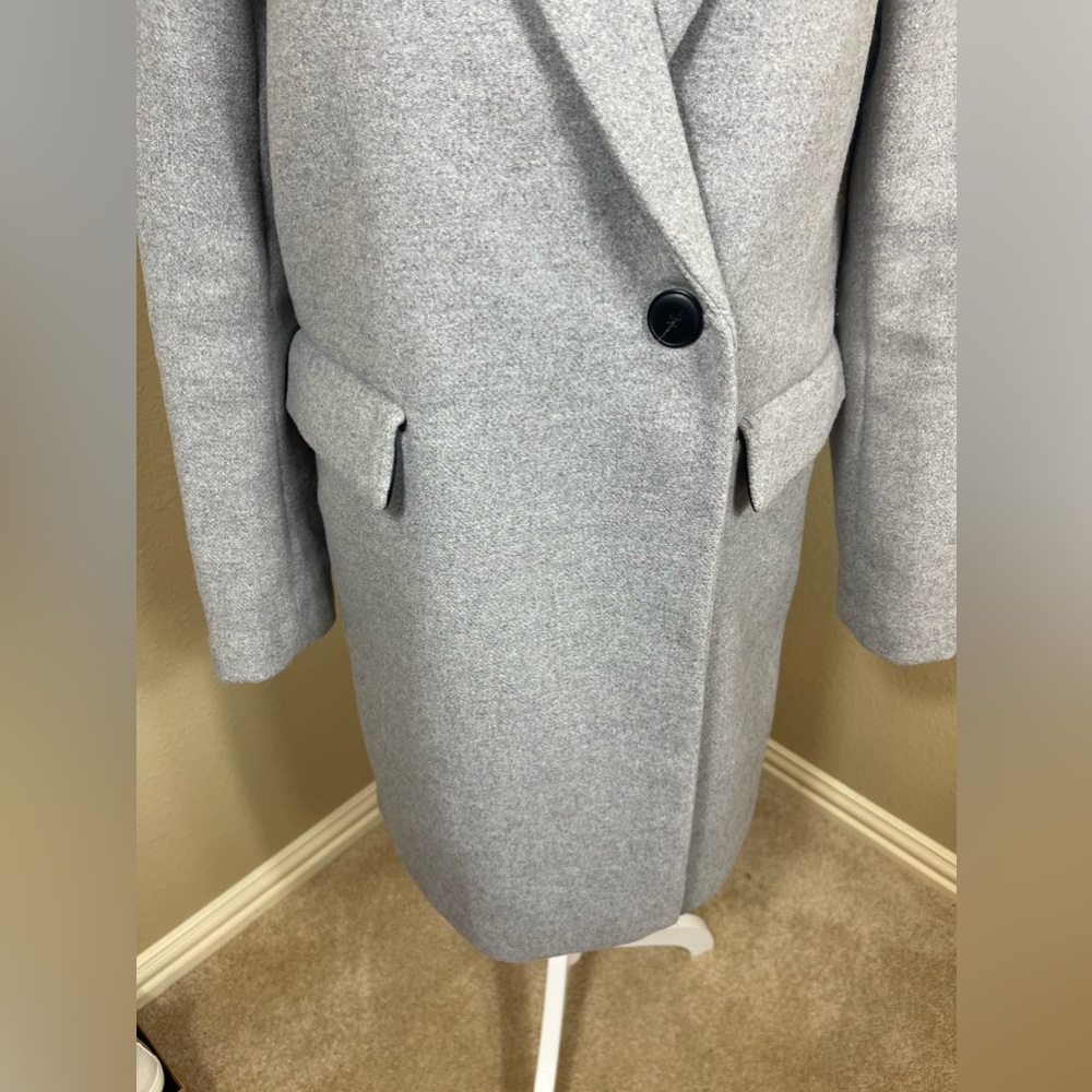 ZARA trf collection size small women’s grey coat - Picture 3 of 6